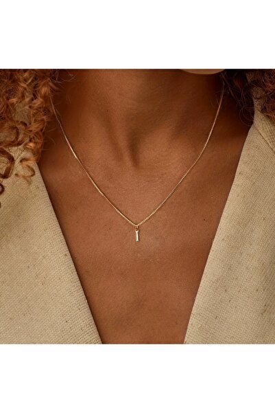 Choice 45cm I A-Z Initial Necklace 18K Gold Plated Necklace Cute Letter Stain...