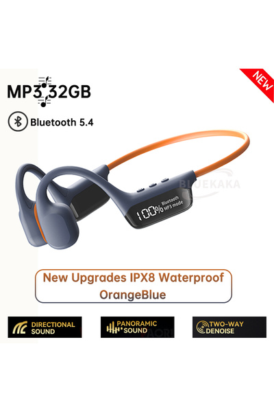Choice3 Original OrangeBlue New Original True Bone Conduction Earphones Wirel...