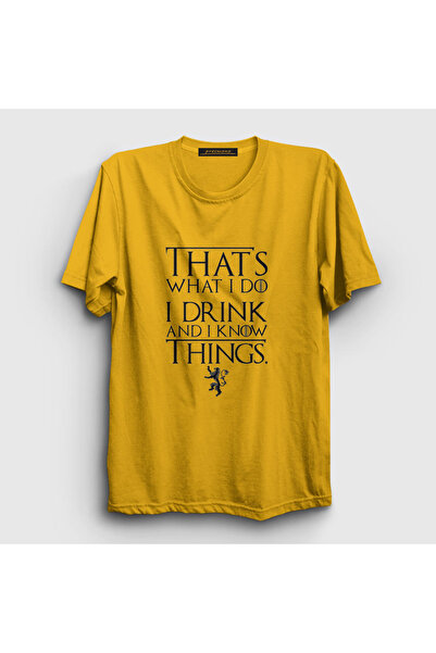 Presmono Unisex žuti napitak Igra prestola T-shirt 191698tt