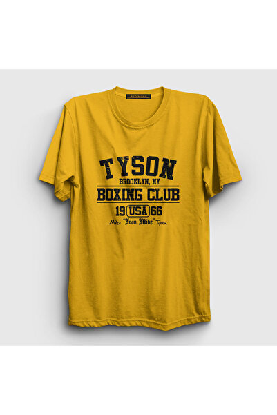 Presmono Unisex Yellow Boxing Club Mike Tyson T-shirt157657tt