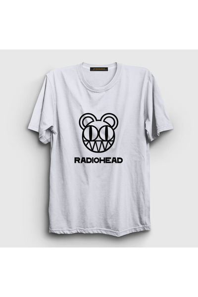 Presmono Radiohead unisex beli logo T-shirt - 103558tt