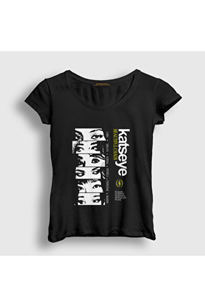 Presmono Women's Black Beautiful Chaos K Pop Katseye T-Shirt 586722Tt