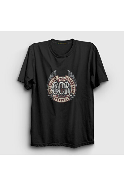 Presmono Unisex Black Ccr Creedence Clearwater Revival T-Shirt 489523Tt