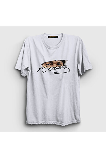 Presmono Unisex Bela 19. maj 29. oktobar 23. april 10. novembar Ataturk T-shi...