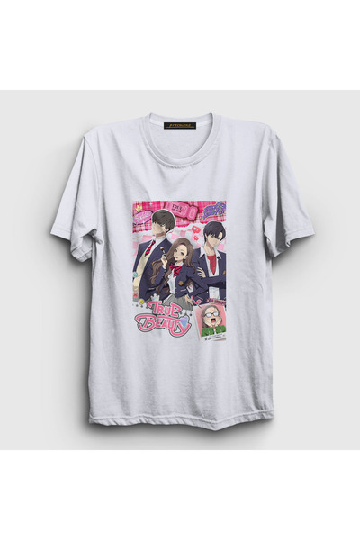 Presmono Prava lepota unisex beli anime T-shirt - 473698tt