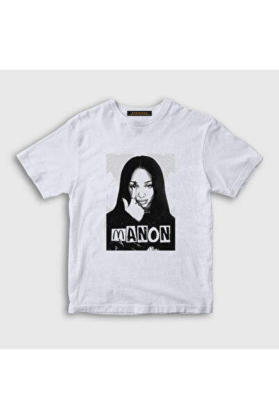 Presmono Unisex Children's White Manon K Pop Katseye T-Shirt 588609Tt