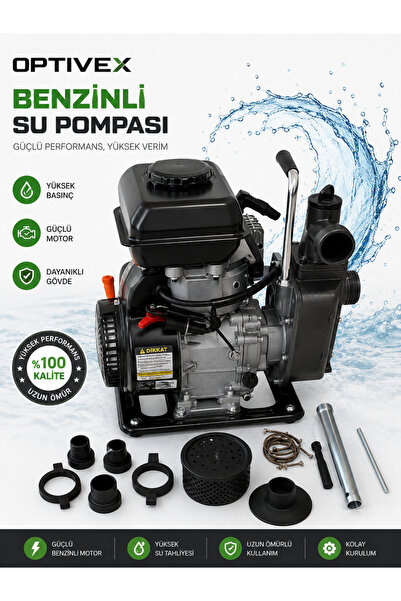 OPTIVEX Basınçlı Benzinli Su Pompası Benzinli Su Motoru