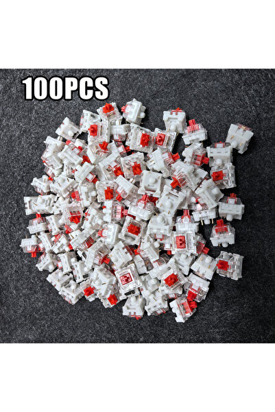 Choice7 Red 100PCS Universal 3 Pin Mechanical Keyboard Switches 20-100Pcs Hot...