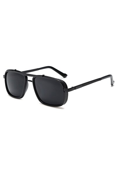 Choice Black Black Luxury Rectangle Men's Sunglasses Retro Metal Steam Punk S...