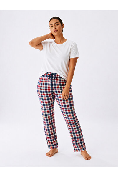ŞERİCE Unisex Plus Size Cotton Thin Breathable Fabric Pajama Bottoms (Size Me...