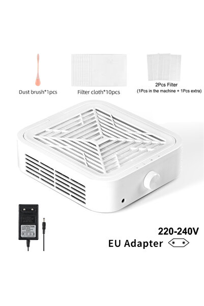 Choice WL007 EU Turbine Brushless Nail Dust Remover Strong Suction 120W Nail ...