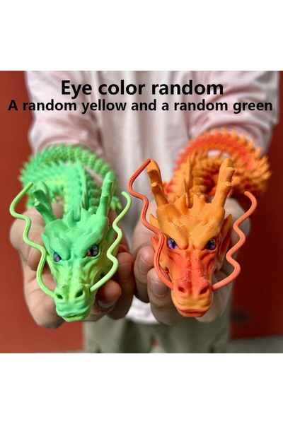 Choice 30cm 11.81in Combination B 3D printed Chinese dragon statue, flexible ...