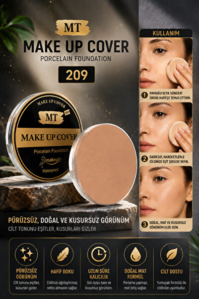 Makeuptime Porselen Görünüm Etkili Fondöten – 209