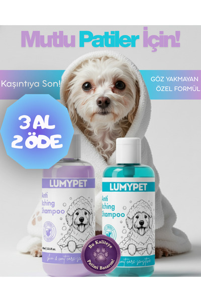 Lumypet Hassas Deri ve Tüy Bakımı Yavru İçin Uygun Kedi ve Köpek Şampuanı 400...