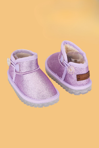 NOBLEKIDS Girl's Glittery Boots Lilac