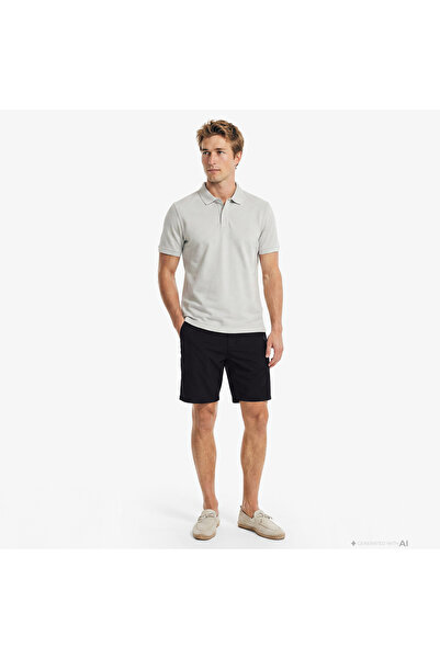 Nautica Erkek Siyah Regular Fit Su İtici Şort