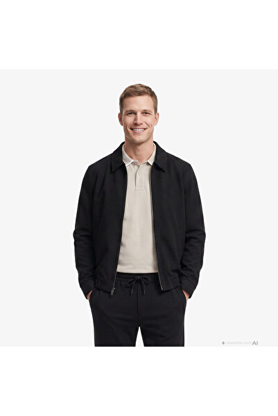 Nautica Erkek Siyah Regular Fit Ceket
