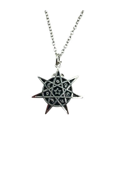 Herşey Nota Elegant Seven-Pointed Star Unisex Necklace – Mystical and Modern ...