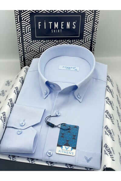 Fitmens Classic Long Sleeve Cotton Collared Buttoned Gift Boxed Easy-Iron Men...