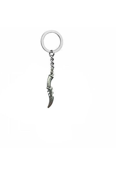 Herşey Nota Antique Dagger Figured Keychain – Zamak Metal Unisex Gothic Acces...