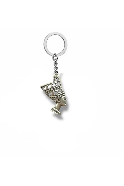 Herşey Nota Queen of the Nile – Unisex Metal Keychain with Cleopatra Figure