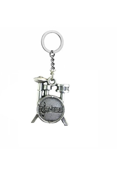 Herşey Nota Drummer’S Beat – Unisex Keychain with Musical Note Drum Figure