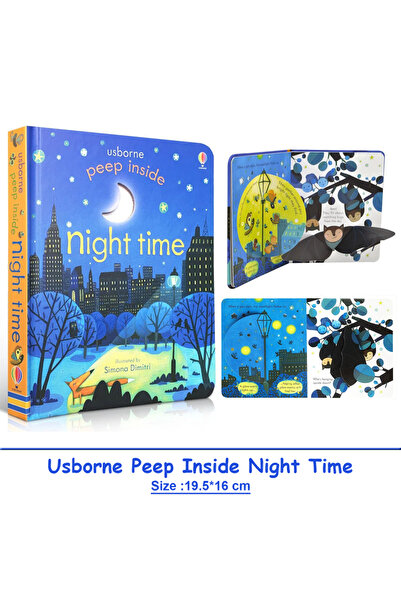 Choice Night Time Usborne Peep Inside Night Time 3D Flap Educational English ...
