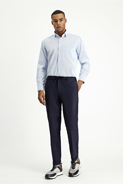 Kiğılı Long Sleeve Classic Print Cotton Non Iron Shirt
