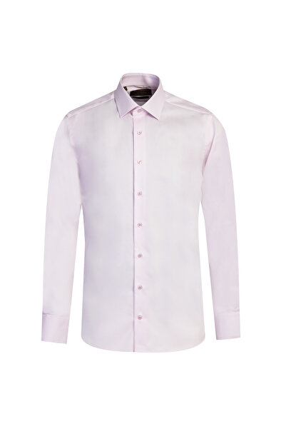 Kiğılı Long Sleeve Slim Fit Slim Fit Classic Non Iron Satin Cotton Shirt