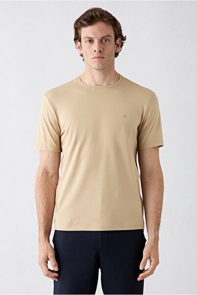 Kiğılı Tricou elastic din bumbac și lycra, cu textură moale, croială slim, cu...