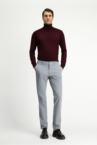 Kiğılı Slim Fit Slim Fit Lycra Canvas / Chino Trousers