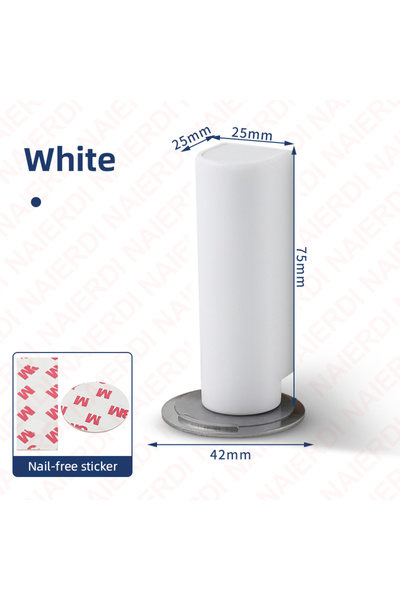 Choice white NAIERDI Magnetic Door Stopper Stainless Steel Heavy Duty Door St...
