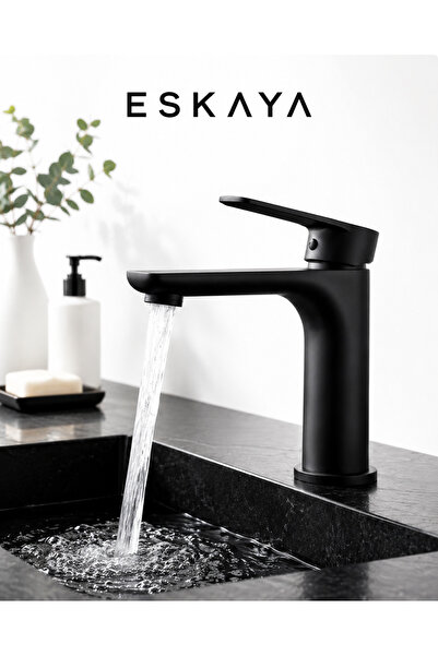 YUEN Siyah Lavabo Bataryası Pirinç Döküm Lavabo Musluğu