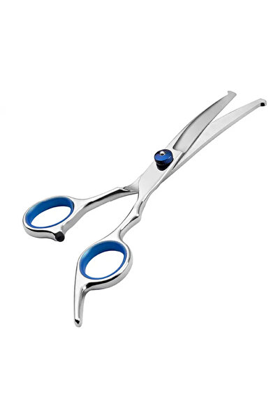 Choice1 Down Curved Scissors Premium Pet Grooming Scissors Safety Round Tip, ...