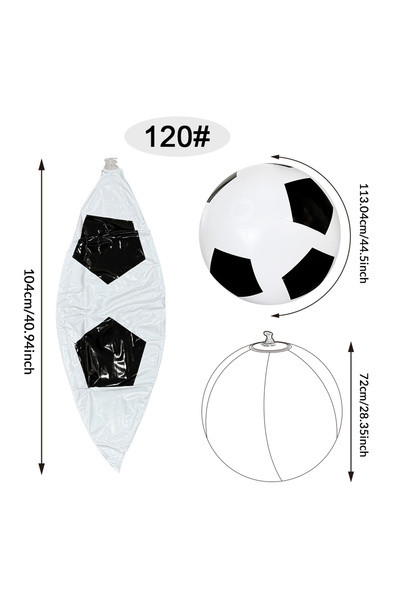 Choice1 football 120 1pc Inflatable Giant soccer Ball, PVC Durable Large Ball...