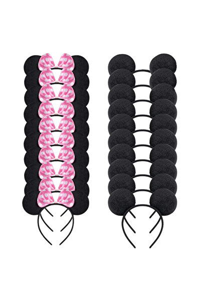 Choice4 other 12pcs mix1 New Minnie Mouse Ears Solid Bow Ears Headband For Bi...
