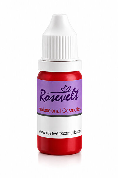 ROSEVELT Kalıcı Makyaj Eğitim Boyası Kırmızı  Ciltte Kullanılmaz