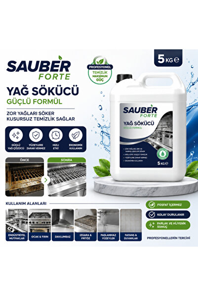 sauber Forte Profesyonel Ağır Yağ Sökücü 5 lt