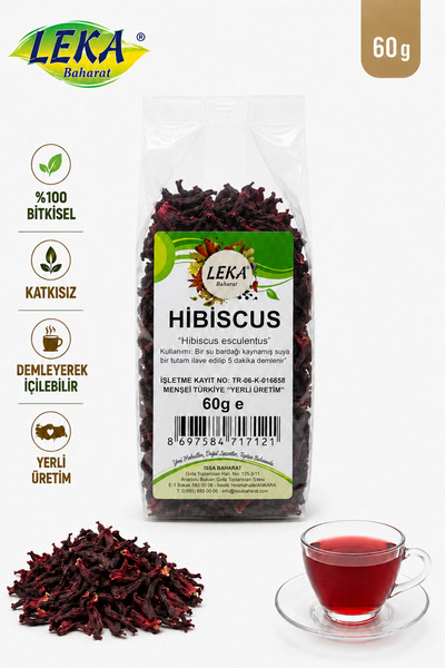 leka baharat Hibisküs Bamya Çiceği 60 g