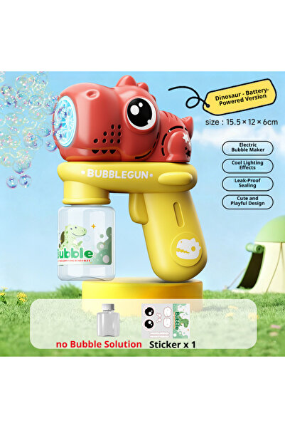 Choice1 2 Cartoon Dinosaur and Unicorn Bubble Machine Electric Automatic Bubb...