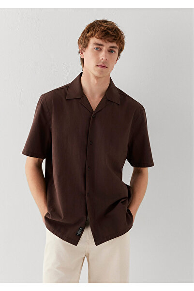 Mavi Short Sleeve Brown Shirt Loose Fit / Relaxed Fit 0211519-70220