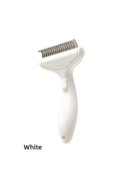 Choice White Magical Stainless Steel Dog Brush - Floating Comb, Single-Click ...