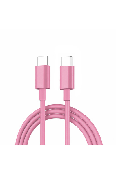 Choice21 1m 1pcs Pink 60W PD Fast Charging Cable USB C to Type C For Phone 15...