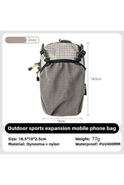 Choice1 Gray HIKEMAN Dyneema Water Bottle Holder Bag Phone Pocket and Quick-A...