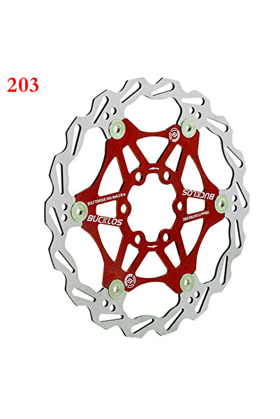 Choice 1PC 203mm Red 2PC BUCKLOS Bicycle Disc Brake 160/180/203 Bike Floating...