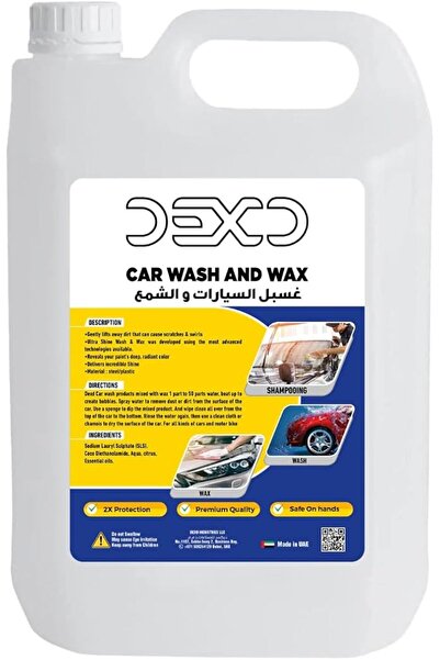 DEXD Car wash and wax shampoo 5L - CAR WASH AND WAX SHAMPOO
