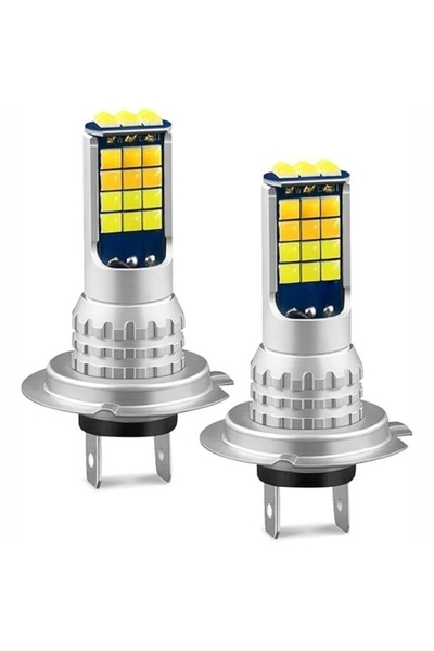 E-ANAMAG Σετ 2 λαμπών LED αυτοκινήτου H7 F2 COB 100W BZRSH ψυχρό λευκό φως 12...