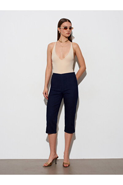 Dilvin 72320 Λεπτομερές φερμουάρ σε χρώμα Κάπρι-Μπλε ναυτικό