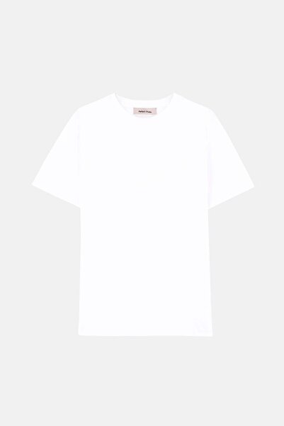 Reflect Studio Βασικό Υπερμεγέθες Premium T-shirt - Λευκό