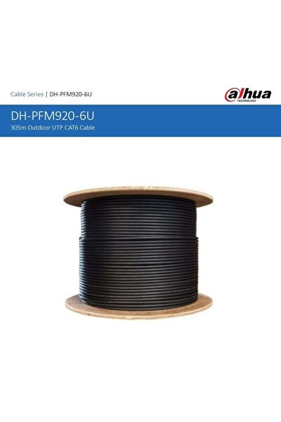 DAHUA DH-PFM920-6UN UTP DIŞ ORTAM (SİYAH) CAT6 BAKIR KABLO (PE)